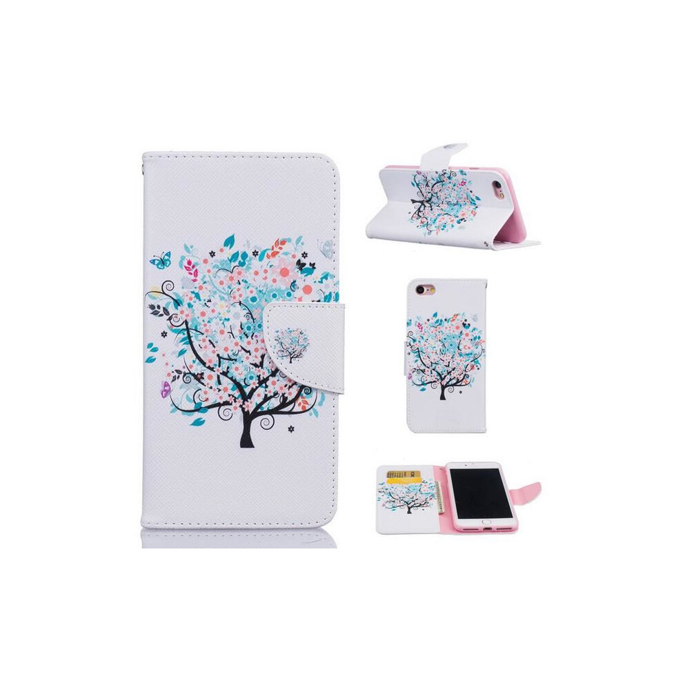 Wallet Case Compatible With Apple Compatible With Iphone 8 Â Colorful Tree 9110895214992