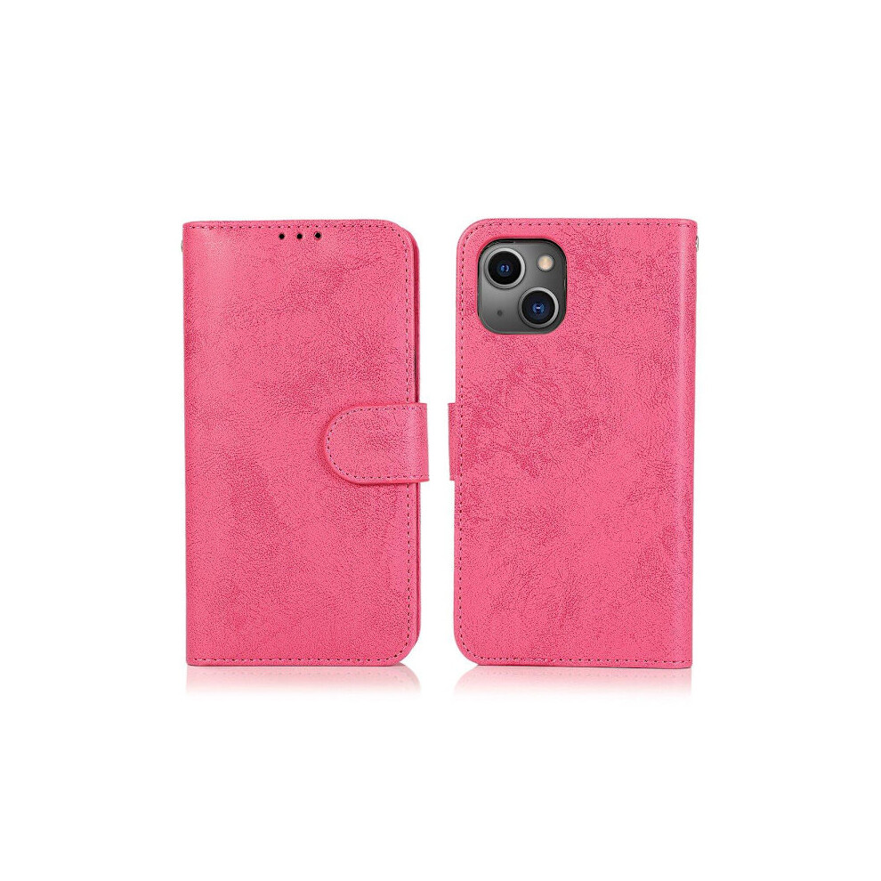 Smooth Stylish Wallet Case - Compatible With Iphone 13 Pink 9110895215074