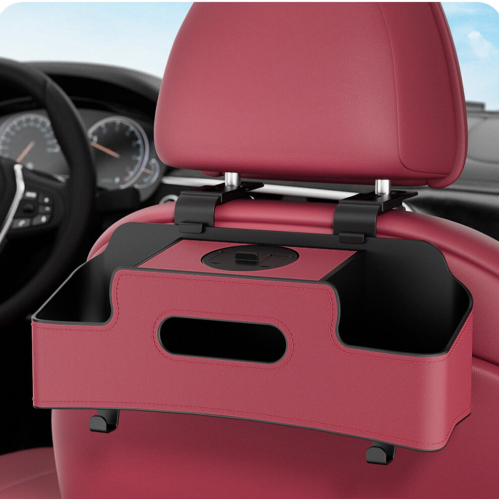 Flohua Christmas Clearance Car Seat Back Storage Box, Multi-Functional With Cup Holder & Tissue Organizer, Compatible With Most Cars, Great Gift 9110895216927