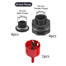 Rain Barrel Bulkhead Fitting Kit for Rain Barrel Tank Tank Tank Connectors