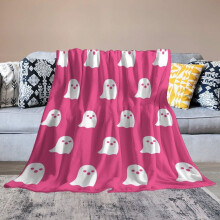 Funny Halloween Pink Blanket Pink And White Blankets And Throws For Blanket And Cupcakes Blanket Super Soft Flannel Pink Blankets