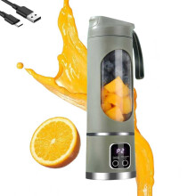 Portable Blender for Smoothies and Shakes with Smart LED Display, USB Rechargeable, Green