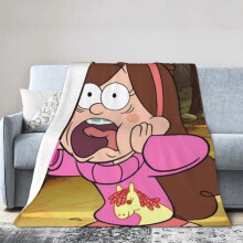 Couverture Gravity Falls Hotel, couverture anime pour lit, couverture pour canapé, couverture polaire ultra douce pour chambre et salon, 152 x 127 cm