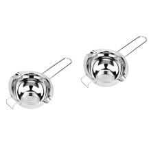Candle Stainless Saucepan Double Boiler Pot Butter Melting Chocolate Steel Set of 2