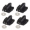 4er-Pack Einzelmagnet-Türstopper für Schränke und Kleiderschränke, Schwarz 1