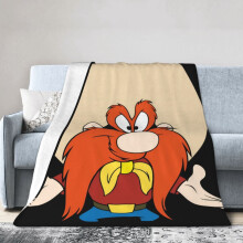 Couverture Yosemite Sam, jeté de lit, décoration de chambre, couvertures en flanelle pour lit et canapé, 101,6 cm x 76,2 cm