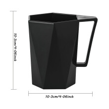 Ensemble de tasses en plastique Bidobibo, tasses à café réutilisables incassables avec anse, compatibles lave-vaisselle, idéales pour les idées