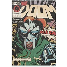Affiches et impressions rétro Aaroca ENYPOLIS MF Doom sur toile - Décoration murale pour chambre - Affiches sur toile sans cadre - Avec ou sans