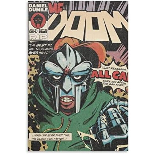 Aaroca ENYPOLIS MF Doom Ρετρό Αφίσες & Εκτυπώσεις σε καμβά, Αφίσα τοίχου για διακόσμηση