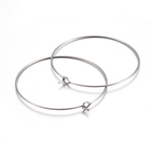 Breloques pour verres à vin en acier inoxydable chirurgical 316, apprêts pour boucles d'oreilles créoles, matériel de bricolage pour boucles