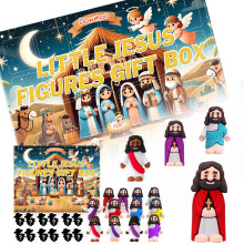 24 mini Jezusfiguurtjes voor Pasen, Jezus houdt van jou, Jezus speelgoed, Jezus cadeaus, religieuze benodigdheden, feestartikelen, cadeau voor kerk