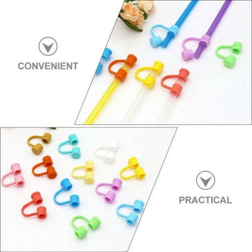Lot de 36 embouts de paille en silicone réutilisables. 2