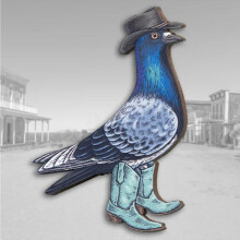 YiFudd Broschen, Clips, Anhänger und Modeaccessoires aus Holz und mit Vogelmotiven für bezaubernde Kleidung