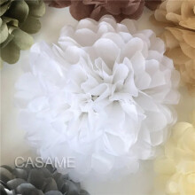 5 pompons en papier de soie pour guirlande de fleurs, décoration de mariage, boules de fleurs en papier à faire soi-même, décoration de fête