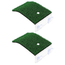 2 piattaforme decorative per tartarughe, piattaforme per prendere il sole resistenti all'usura, pontili per tartarughe in acrilico