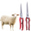 Pointed Wool Scissors Sheep Clippers Goat Scissors Scissors Tool Spring Good X7V8 4
