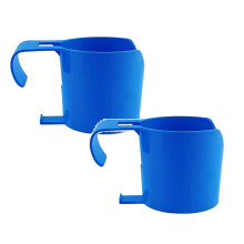 Porte-chaussures Xubond pour placard, lot de 4 porte-gobelets pour piscine hors-sol, compatible avec les barres supérieures de 5 cm ou moins, bleu