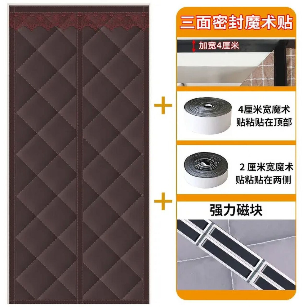 Aumiy Magnetic Thermal Door Curtain Warmth Thermal Door Cover Externally Visible Insulated Door Screen Windproof Partition Soundproof 9110895276662