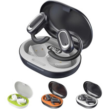 3D Surround Sound OWS Bluetooth-headset, Foihletpath draadloze oordopjes met ruisonderdrukking, lage vertraging en waterdichte sportkoptelefoon