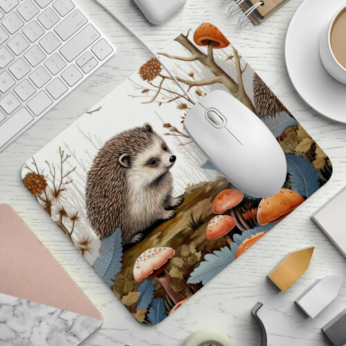 Premium Hedgehog Small Mushroom Mouse Pad - Συμβατό με όλα τα ποντίκια - Άνετη επιφάνεια για έλεγχο 1