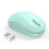 Mouse wireless Seenda 2.4G USB con ricevitore USB, portatile, verde menta, mini mouse sottile per PC, computer, tablet e laptop. 1