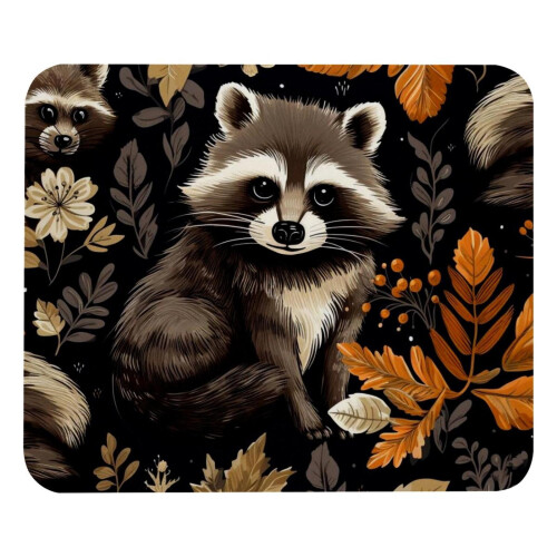 Τετράγωνο Mousepad σε σχήμα κινουμένων σχεδίων Coon Leaf, ύφασμα Mousepad υπολογιστή με βάση