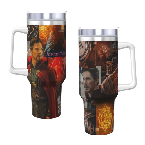 Κούπα πάγου Doctor Strange 40oz με λαβή. Ανθεκτική μονωμένη κούπα που διατηρεί τα ποτά 2
