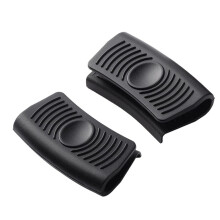 Mosiee2pcs Poignée de casserole en silicone anti-brûlure, antidérapante et résistante à la chaleur