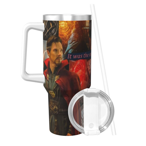 Κούπα πάγου Doctor Strange 40oz με λαβή. Ανθεκτική μονωμένη κούπα που διατηρεί τα ποτά 1