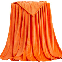 Flannel Blanket Washable Blankets Warm Keeping Supplies Orange Yellow 70x100cm