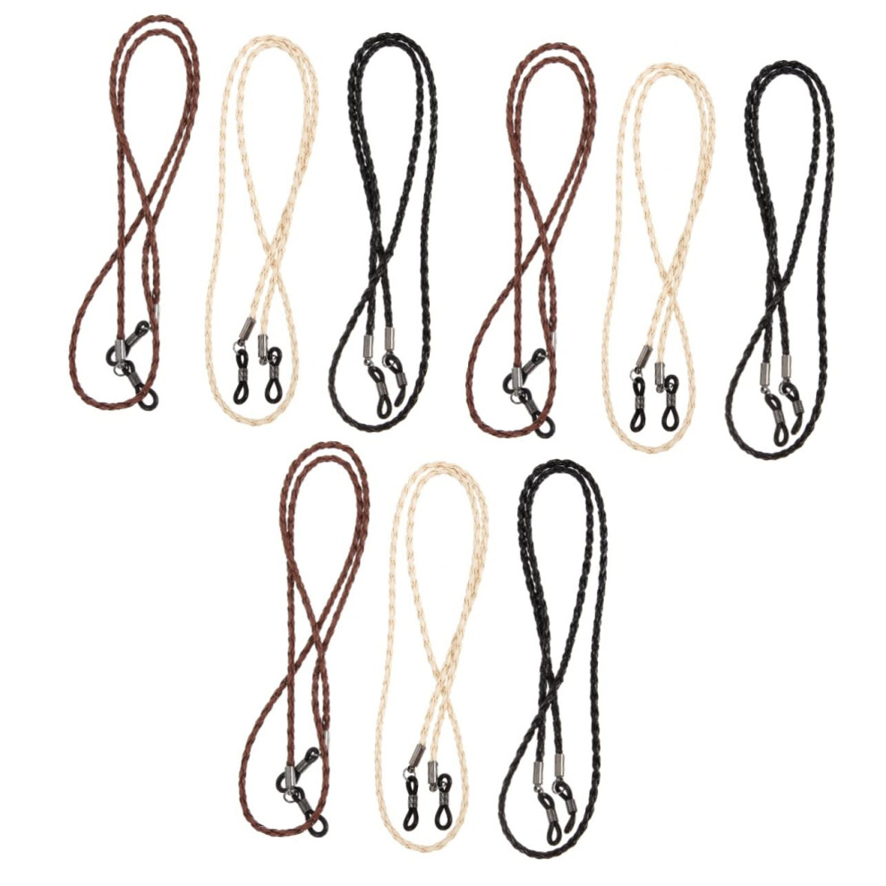 9pcs Eyeglass Strap and Glasses Lanyard for Sports, Fishing, Hiking, Adjustable Durable Retainer