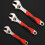 Adjustable Wrench Set Professional: 4PCS Crescent Wrenches Maintenance Tool Kit 6