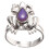 Guangmc Cute Frog Mood Ring Stackable Animal Jewelry Gift 4