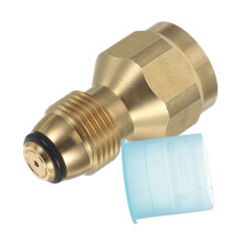 Propane Tank Adapter with Pressure Brass Connector for Safe Outdoor Gas Appliance Refilling