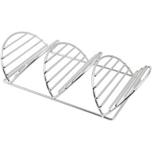 304 Stainless Steel Pizza Rack Mexico Corn Chicken roll Rack Taco Holder Rack V-Shaped Taco Pizza Rack