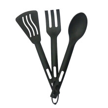 3-Piece Outdoor Cutlery Set Camping Utensils Portable Spoon Fork Spade