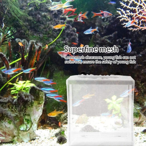Fish Tank Breeder Net, Large Fish Breeder Isolation Box, Plast L5M8 2