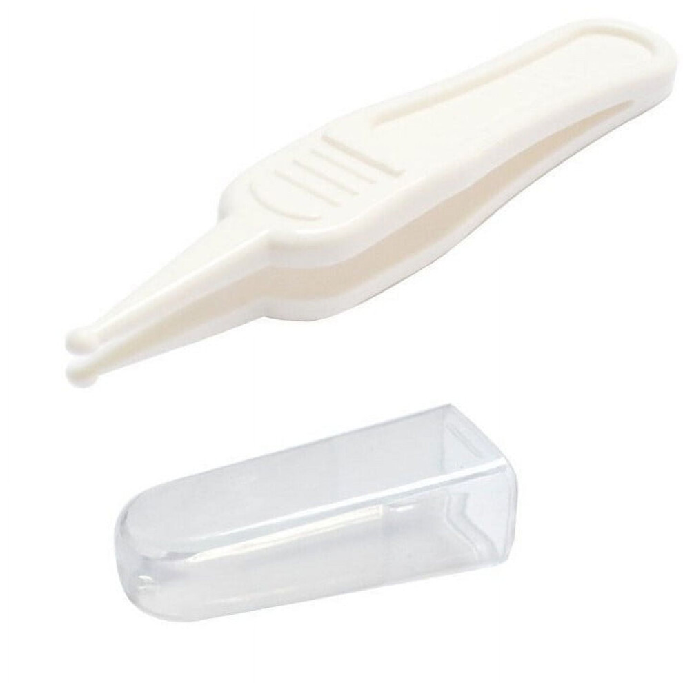 Dcomlko Baby Ear Nose Navel Plastic Clean Tweezer Tweezers Pincet safety Forceps