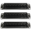 3X 8 Port Straight-Through CAT6 Patch Panel RJ45 Network Cable Adapter Jack Ethernet Distribution Frame 1