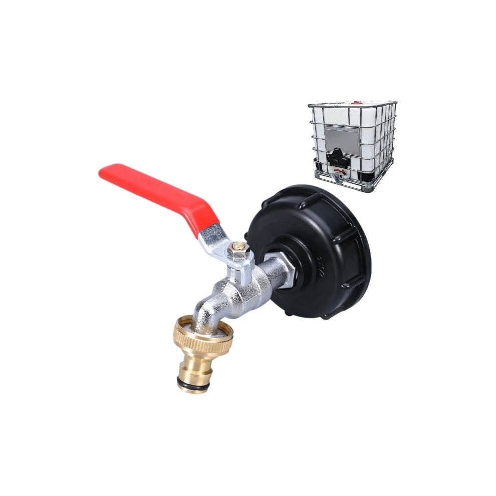 1000L Tank Tap With Tap Adapter For Garden Hose, S60x6 Ibc Tap Connection 9083649998380