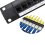 3X 8 Port Straight-Through CAT6 Patch Panel RJ45 Network Cable Adapter Jack Ethernet Distribution Frame 5