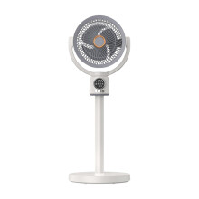 Rechargeable Oscillating Stand Fan with 360 Airflow, Adjustable Height and Outdoor Use