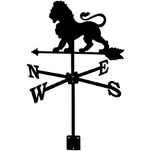 Weathervane Stainless Steel Retro Metal Wind Vane Accurate Wind Direction for Garden Home Garage