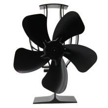 Wood Stove Fan 5 Blade Heat Powered for Fireplace Efficient Heat Circulation and Energy Saving