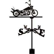 Motorcycle Weather Vane for Roof and Garden with Decorative Design and Weather‑Resistant Finish