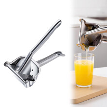 Stainless Steel Lemon Squeezer Citrus Juicer with Deep Bowl, Ergonomic Grip, Dishwasher Safe 1PC