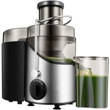 400W Stainless Steel Juicer Extractor with Wide Mouth 3' Chute for Fruits and Vegetables