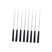 Fondue Forks Set of 8 Stainless Steel with HeatResistant Handles for Cheese Chocolate Dessert