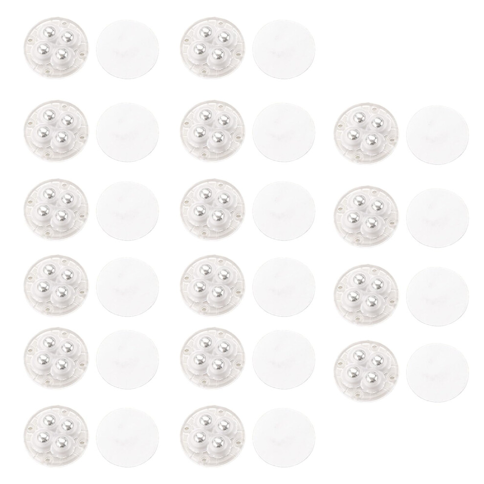 Adhesive Caster Wheels Set With 360 Degree Swivel For Easy Furniture And Cabinet Mobility 9113335047518
