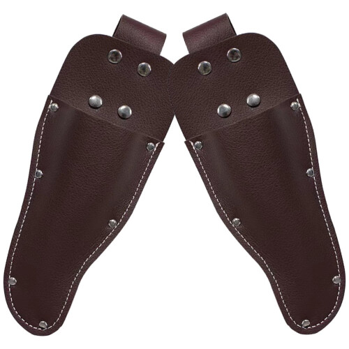 Pruning Shears Leather Case Scissors Set Tool Bags Gardening Tools Pliers Holder 2 Pcs